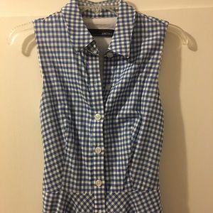 Gingham midi dress